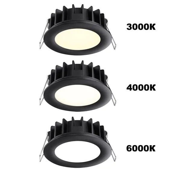 NOVOTECH 358948 SPOT NT22 270 черный Встраиваемый светодиодный светильник с переключателем цветовой температуры IP20 LED 3000К\4000К\6000К 10W 220V LANTE, изображение 5