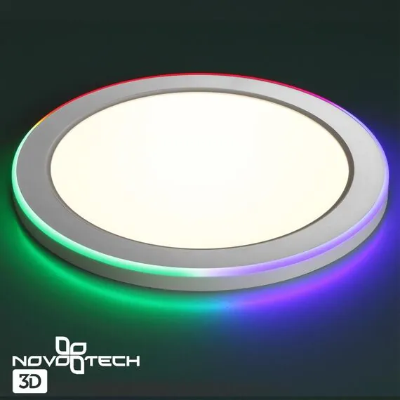 NOVOTECH 359011 SPOT NT23 295 белый Светильник встраиваемый светодиодный (три сценария работы) IP20 LED 4000К+RGB 18W+6W 100-265V 1440Лм SPAN, изображение 6