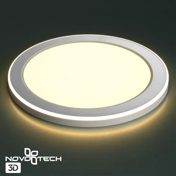 NOVOTECH 359022 SPOT NT23 299 белый Светильник встраиваемый светодиодный (три сценария работы) IP20 LED 3000К 18W+6W 100-265V 1680Лм SPAN, изображение 5