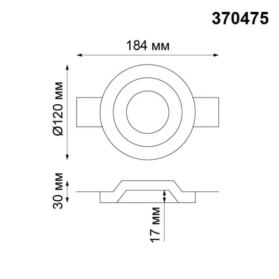 NOVOTECH 370475 SPOT NT19 184 белый Встраиваемый под покраску светильник IP20 GU10 50W 220V YESO, изображение 2