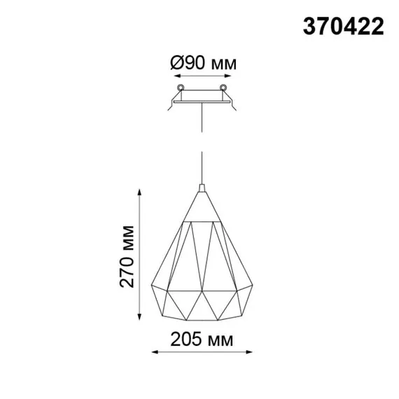 NOVOTECH 370422 SPOT NT19 314 черный Встраиваемый светильник IP20 E27 50W 220V ZELLE, изображение 2
