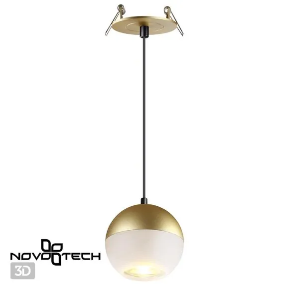 NOVOTECH 370816 SPOT NT22 308 матовое золото Светильник встраиваемый, длина провода 2м IP20 GU10 9W 220V GARN, изображение 6