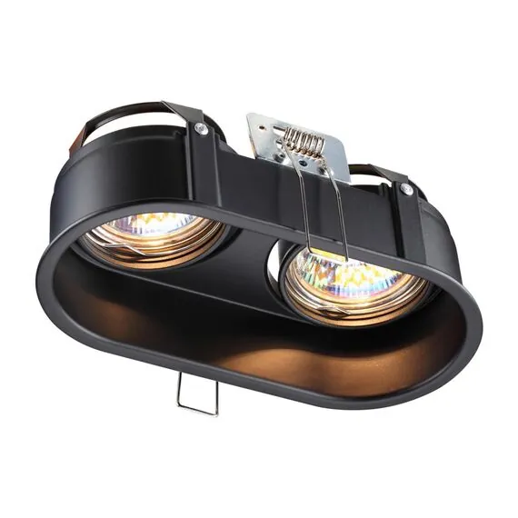 NOVOTECH 370841 SPOT NT22 320 черный Светильник встраиваемый IP20 GU10 2*50W 220V CLOUD, изображение 3