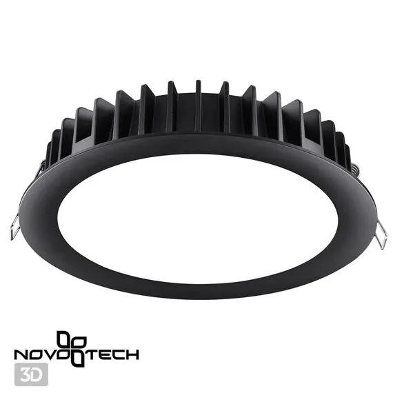 NOVOTECH 358954 SPOT NT22 270 черный Встраиваемый светодиодный светильник с переключателем цветовой температуры IP20 LED 3000К\4000К\6000К 20W 220V LANTE, изображение 4