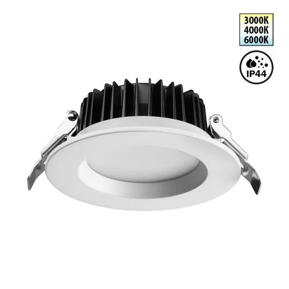 NOVOTECH 359413 SPOT NT24 000 белый Светильник встраиваемый с переключателем цв. температуры IP44 LED 10W 170-265V 3000К\4000К\6000К DRUM