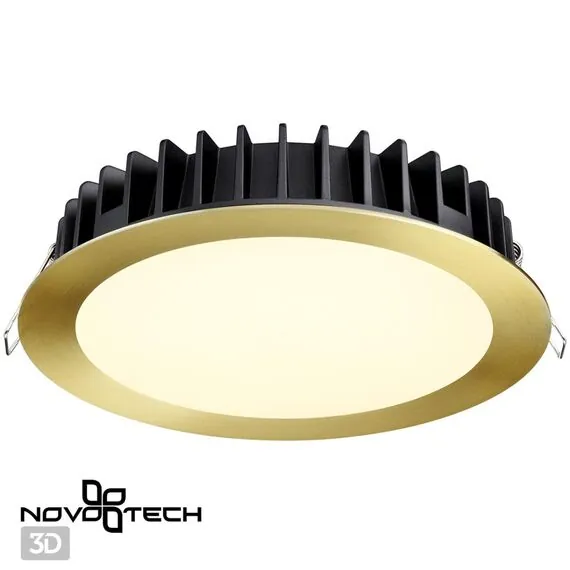 NOVOTECH 358956 SPOT NT22 270 бронза светлая Встраиваемый светодиодный светильник с переключателем цветовой температуры IP20 LED 3000К\4000К\6000К 20W 220V LAN, изображение 6