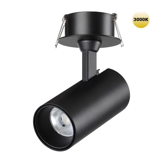 NOVOTECH 359224 SPOT NT23 267 черный Светильник встраиваемый светодиодный IP20 LED 15W 220V 1440Лм 3000К SELENE