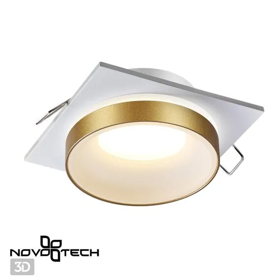 NOVOTECH 370787 SPOT NT21 334 белый/золото Светильник встраиваемый влагозащищенный GU10 9W 220V WATER, изображение 4