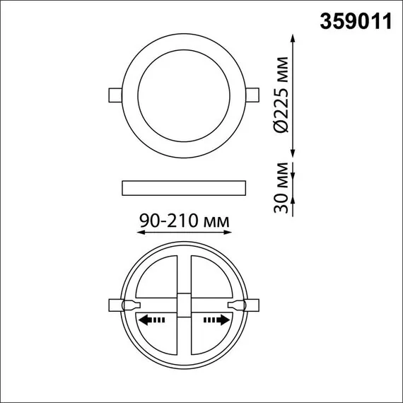 NOVOTECH 359011 SPOT NT23 295 белый Светильник встраиваемый светодиодный (три сценария работы) IP20 LED 4000К+RGB 18W+6W 100-265V 1440Лм SPAN, изображение 2