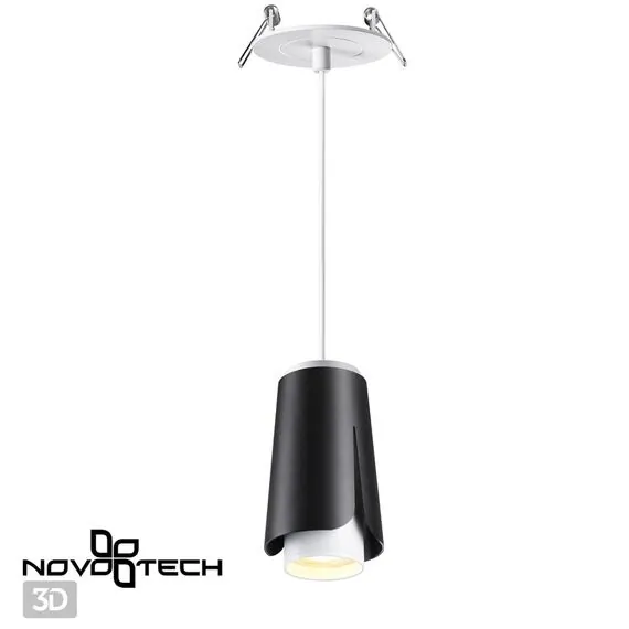 NOVOTECH 370830 SPOT NT22 315 черный Светильник встраиваемый, провод 2м IP20 GU10 9W 220V TULIP, изображение 4