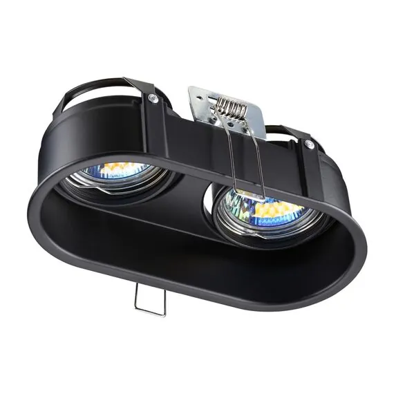 NOVOTECH 370841 SPOT NT22 320 черный Светильник встраиваемый IP20 GU10 2*50W 220V CLOUD