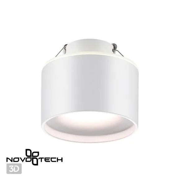 NOVOTECH 358961 SPOT NT22 272 белый Светильник встраиваемый с переключ. цв. температуры IP20 LED 3000К\4000К\6000К 12W вниз + 3W вверх 110-265V GIRO, изображение 4