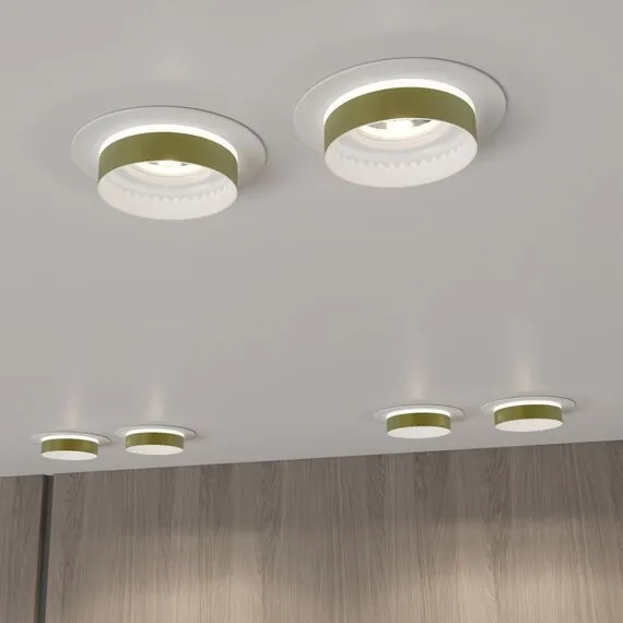 NOVOTECH 370783 SPOT NT21 334 белый/золото Светильник встраиваемый влагозащищенный IP44 GU10 9W 220V WATER, изображение 3