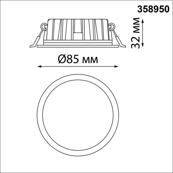 NOVOTECH 358950 SPOT NT22 270 бронза светлая Встраиваемый светодиодный светильник с переключателем цветовой температуры IP20 LED 3000К\4000К\6000К 10W 220V LAN, изображение 2