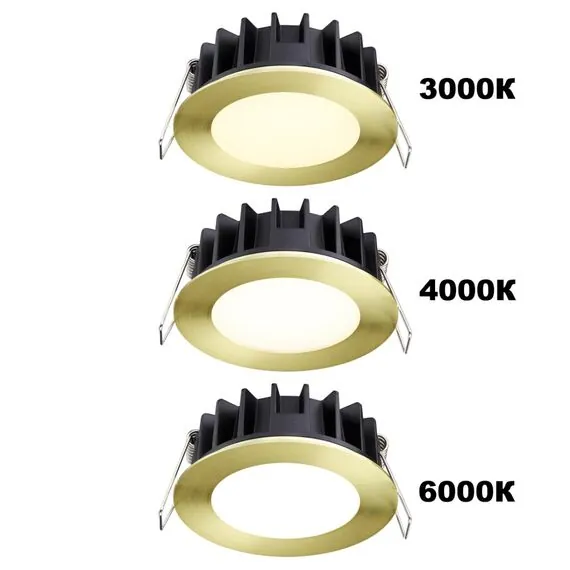 NOVOTECH 358950 SPOT NT22 270 бронза светлая Встраиваемый светодиодный светильник с переключателем цветовой температуры IP20 LED 3000К\4000К\6000К 10W 220V LAN, изображение 5