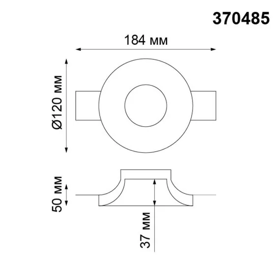 NOVOTECH 370485 SPOT NT19 179 белый Встраиваемый под покраску светильник IP20 GU10 50W 220V YESO, изображение 2