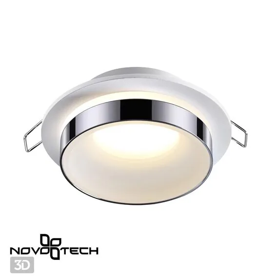 NOVOTECH 370782 SPOT NT21 334 белый/хром Светильник встраиваемый влагозащищенный IP44 GU10 9W 220V WATER, изображение 3