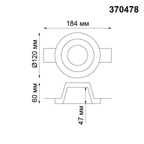 NOVOTECH 370478 SPOT NT19 184 белый Встраиваемый под покраску светильник IP20 GU10 50W 220V YESO, изображение 2