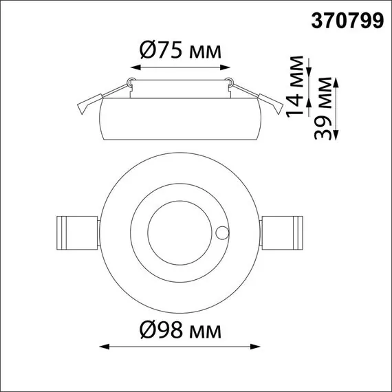 NOVOTECH 370799 SPOT NT21 335 белый/хром Светильник встраиваемый влагозащищенный IP44 GU10 50W 220V WATER, изображение 2
