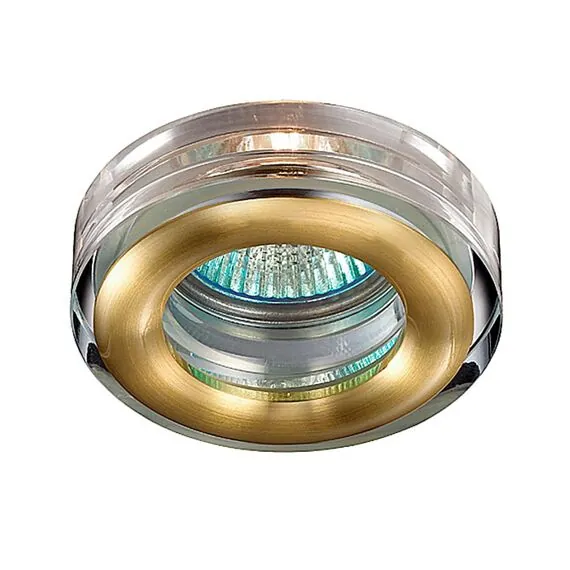 NOVOTECH 369881 SPOT NT14 338 матовое золото Встраиваемый светильник IP54 GX5.3 50W 12V AQUA