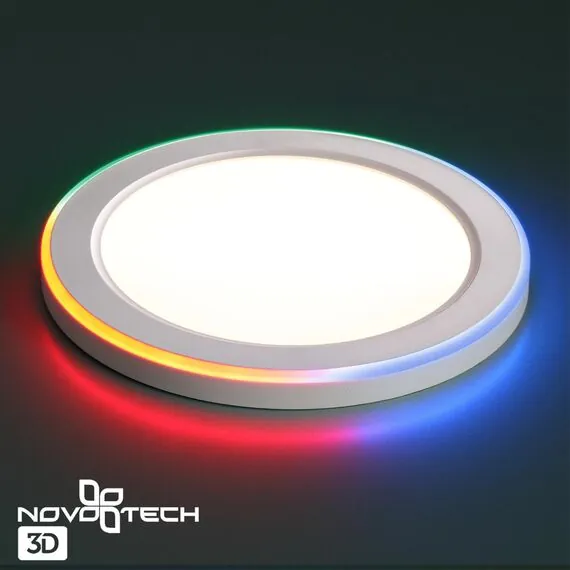 NOVOTECH 359010 SPOT NT23 295 белый Светильник встраиваемый светодиодный (три сценария работы) IP20 LED 4000К+RGB 12W+4W 100-265V 960Лм SPAN, изображение 6