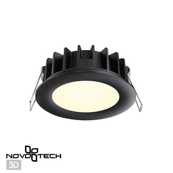 NOVOTECH 358948 SPOT NT22 270 черный Встраиваемый светодиодный светильник с переключателем цветовой температуры IP20 LED 3000К\4000К\6000К 10W 220V LANTE, изображение 6
