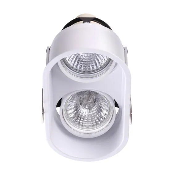 NOVOTECH 370564 SPOT NT19 320 белый Встраиваемый светильник IP20 GU10 2*50W 220-240V CLOUD