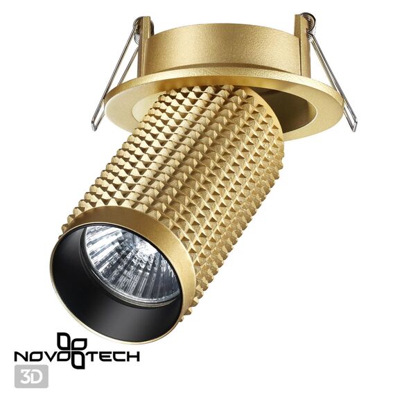 NOVOTECH 370747 SPOT NT21 250 золото Светильник встраиваемый IP20 GU10 50W 220V MAIS, изображение 3