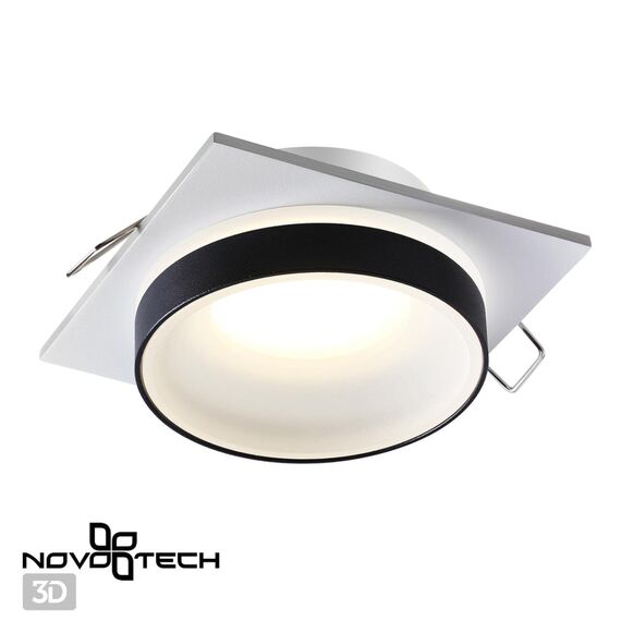 NOVOTECH 370788 SPOT NT21 334 белый/черный Светильник встраиваемый влагозащищенный IP44 GU10 9W 220V WATER, изображение 4