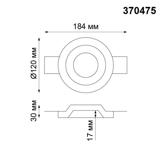 NOVOTECH 370475 SPOT NT19 184 белый Встраиваемый под покраску светильник IP20 GU10 50W 220V YESO, изображение 2