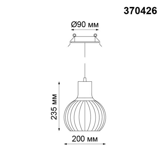 NOVOTECH 370426 SPOT NT19 314 черный Встраиваемый светильник IP20 E27 50W 220V ZELLE, изображение 2