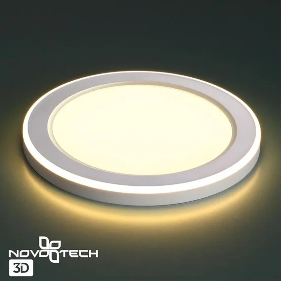 NOVOTECH 359020 SPOT NT23 299 белый Светильник встраиваемый светодиодный (три сценария работы) IP20 LED 3000К 12W+4W 100-265V 1120Лм SPAN, изображение 5