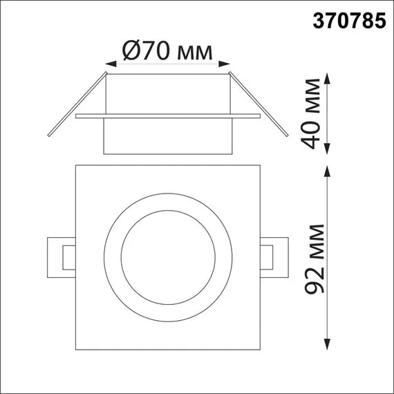 NOVOTECH 370785 SPOT NT21 334 белый Светильник встраиваемый влагозащищенный IP44 GU10 9W 220V WATER, изображение 2