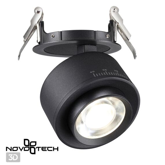 NOVOTECH 358944 SPOT NT22 266 черный Светильник встраиваемый светодиодный IP20 LED 4000К 18W 220V EDDY, изображение 5