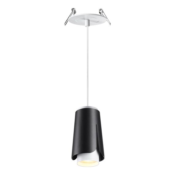 NOVOTECH 370830 SPOT NT22 315 черный Светильник встраиваемый, провод 2м IP20 GU10 9W 220V TULIP, изображение 3