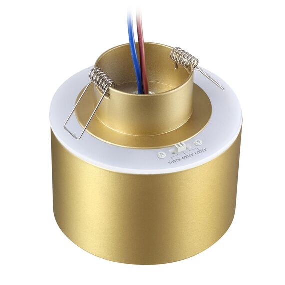 NOVOTECH 358963 SPOT NT22 272 бронза св. Светильник встраиваемый с переключ. цв. температуры IP20 LED 3000К\4000К\6000К 12W вниз + 3W вверх 110-265V GIRO, изображение 5