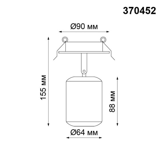 NOVOTECH 370452 SPOT NT19 316 белый Встраиваемый светильник IP20 GU10 50W 220V PIPE, изображение 2