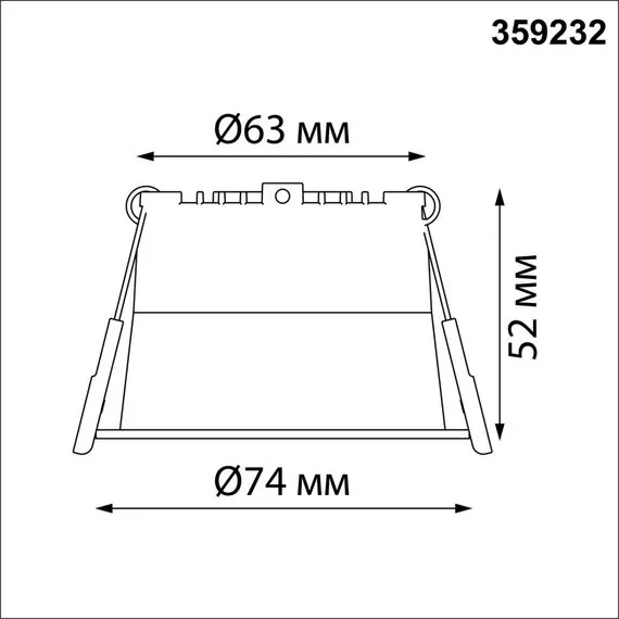NOVOTECH 359232 SPOT NT23 282 белый Светильник встраиваемый светодиодный IP20 LED 6W 220V 360Лм 3000К TRAN, изображение 2