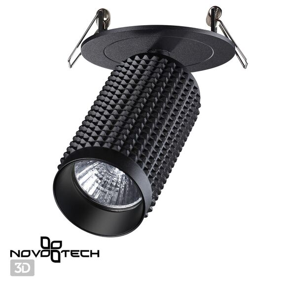 NOVOTECH 370748 SPOT NT21 309 черный Светильник встраиваемый IP20 GU10 50W 220V MAIS, изображение 4