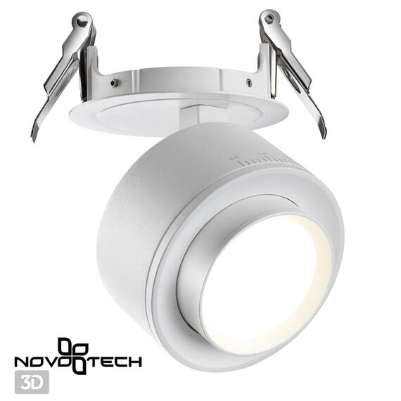 NOVOTECH 358945 SPOT NT22 266 белый Светильник встраиваемый светодиодный IP20 LED 4000К 18W 220V EDDY, изображение 5