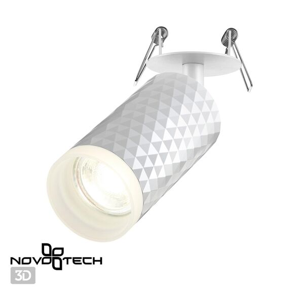 NOVOTECH 370850 SPOT NT22 312 белый Светильник встраиваемый IP20 GU10 9W 220V BRILL, изображение 4