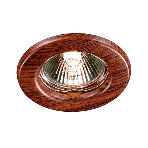 NOVOTECH 369714 SPOT NT12 347 красное дерево Встраиваемый НП светильник IP20 GX5.3 50W 12V WOOD