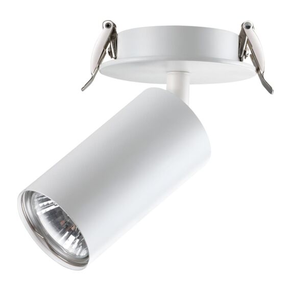 NOVOTECH 370393 SPOT NT18 317 белый Встраиваемый светильник IP20 GU10 50W 220V PIPE