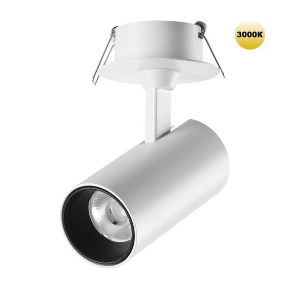 NOVOTECH 359225 SPOT NT23 267 белый Светильник встраиваемый светодиодный IP20 LED 15W 220V 1440Лм 3000К SELENE