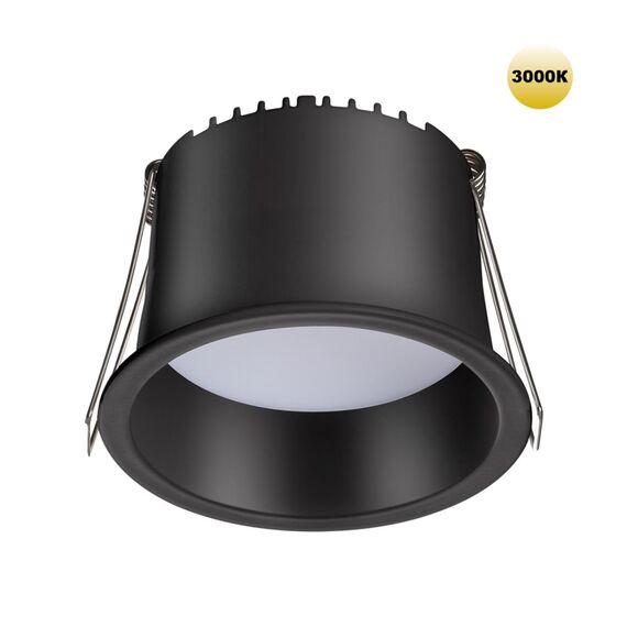 NOVOTECH 359235 SPOT NT23 282 черный Светильник встраиваемый светодиодный IP20 LED 9W 220V 540Лм 3000К TRAN