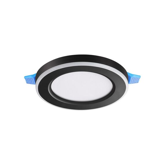 NOVOTECH 359019 SPOT NT23 298 черный Светильник встраиваемый светодиодный (три сценария работы) IP20 LED 3000К 6W+3W 100-265V 630Лм SPAN
