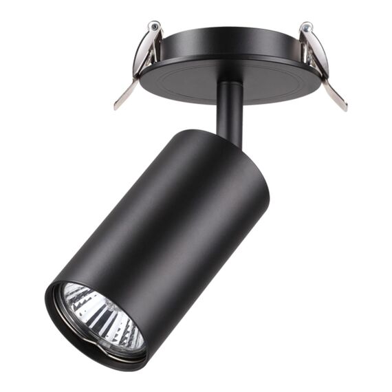 NOVOTECH 370416 SPOT NT19 317 черный Встраиваемый светильник IP20 GU10 50W 220V PIPE
