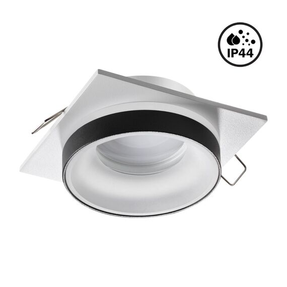 NOVOTECH 370788 SPOT NT21 334 белый/черный Светильник встраиваемый влагозащищенный IP44 GU10 9W 220V WATER