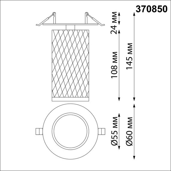 NOVOTECH 370850 SPOT NT22 312 белый Светильник встраиваемый IP20 GU10 9W 220V BRILL, изображение 2