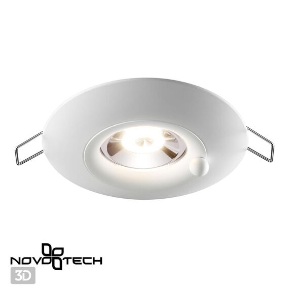 NOVOTECH 370789 SPOT NT21 335 белый Светильник встраиваемый влагозащищенный IP44 GU10 50W 220V WATER, изображение 3